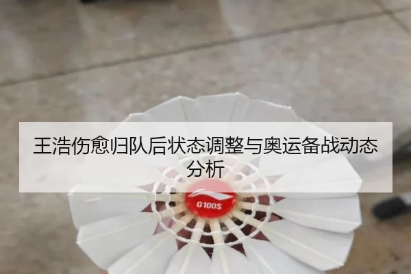 王浩伤愈归队后状态调整与奥运备战动态分析